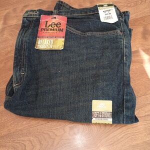 Lee Men's Relaxed Straight Leg Jeans - Blue NWT 40x34